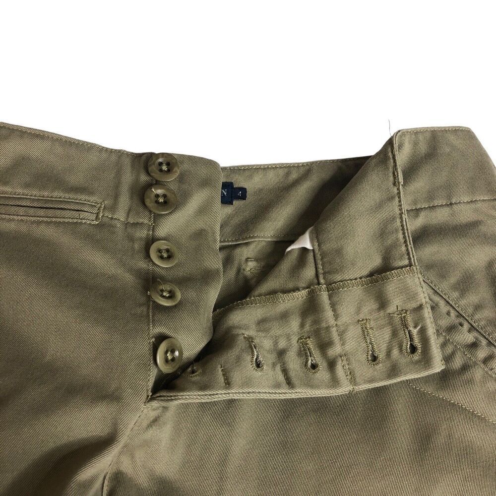 Vintage Ralph‎ Lauren Shorts Womens 4 Brown Bermuda Mid Rise Button Fly Safari - Picture 6 of 14